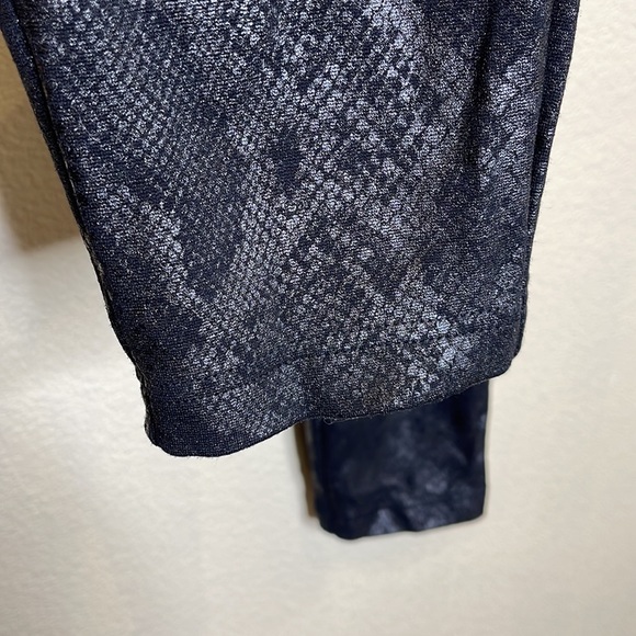 INC International Concepts Black Faux Snake
Print Ponte Pants Size 14 - Picture 5 of 10